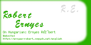 robert ernyes business card